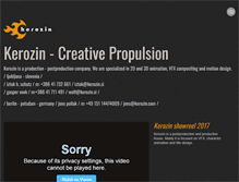Tablet Screenshot of kerozin.com
